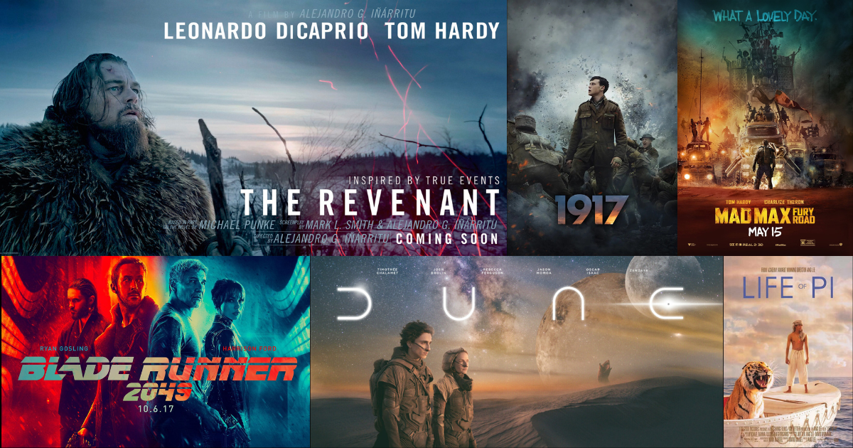 Cinematography Showcases 10 Visually Stunning Films Worth Watching on the Biggest Screen